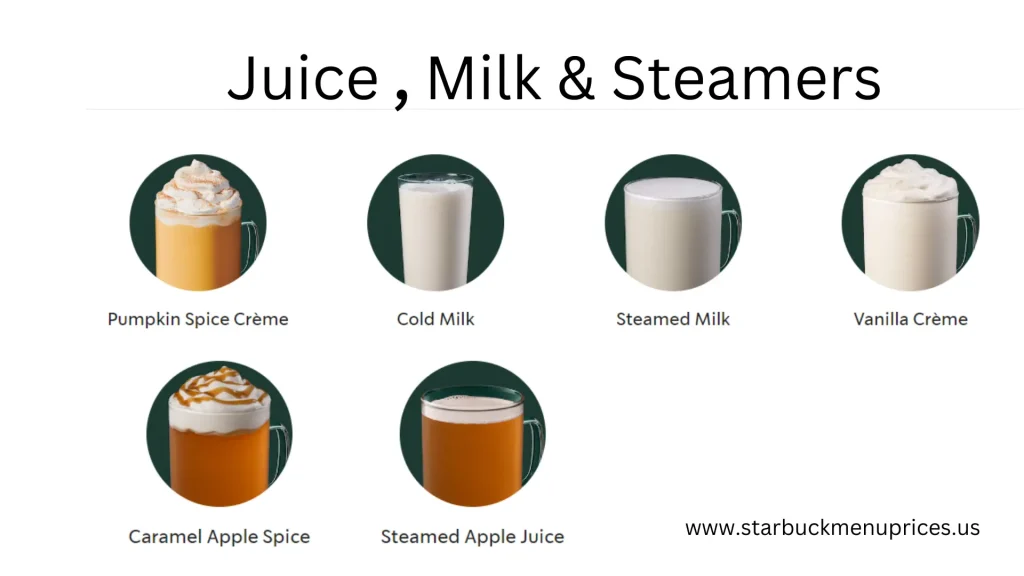 Juice , Milk & Steamers